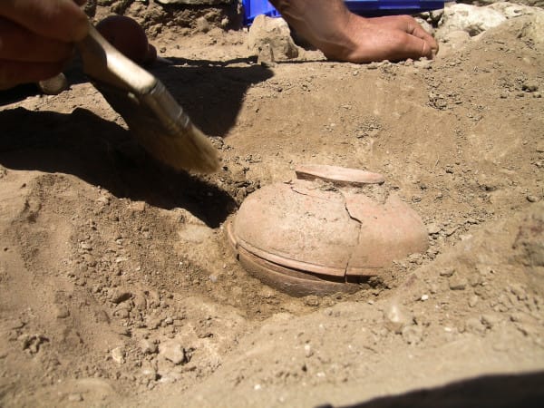 This pot was unearthed on the Menominee Reservation in Wisconsin, where it had laid buried for the past 800 years.